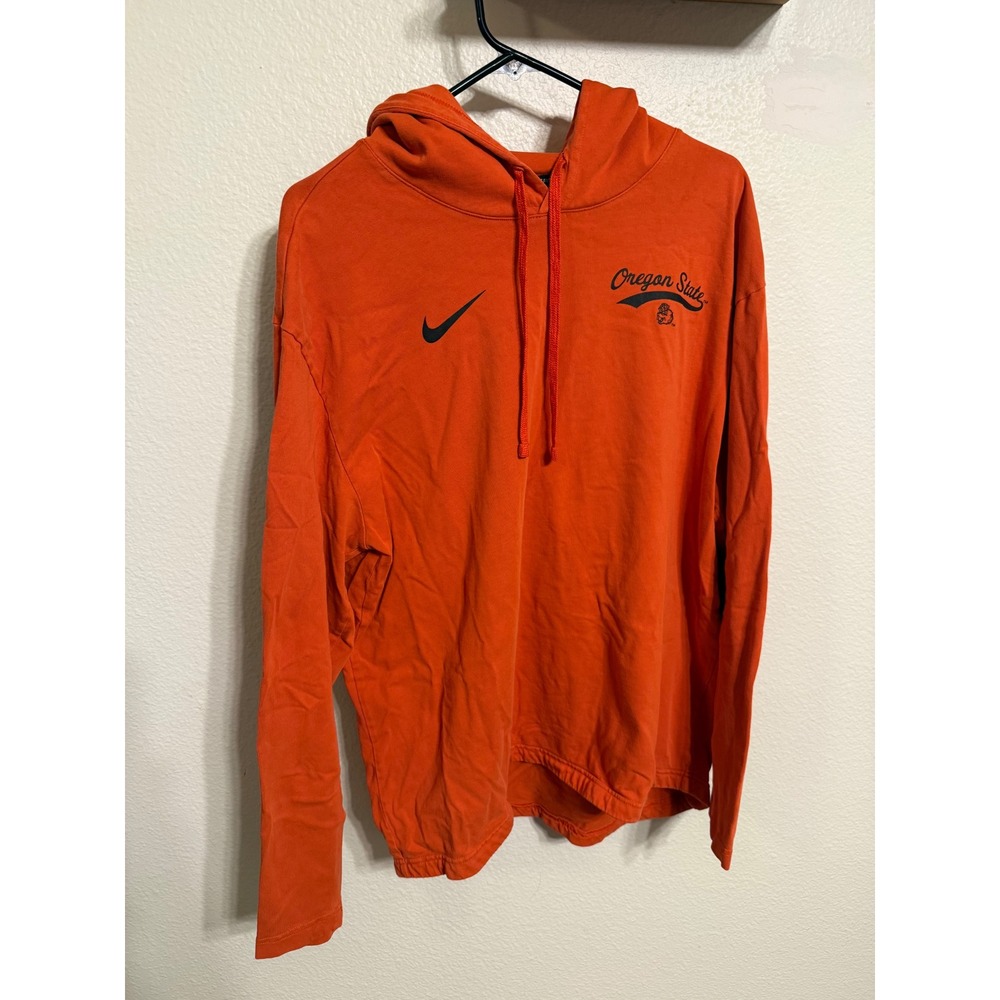 Nike Oregon State Beavers Hoodie XXL Orange NCAA Pullover Football Hooded